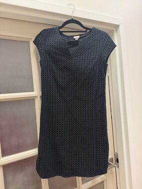 Merona Navy Eyelet Mini Shift Dress